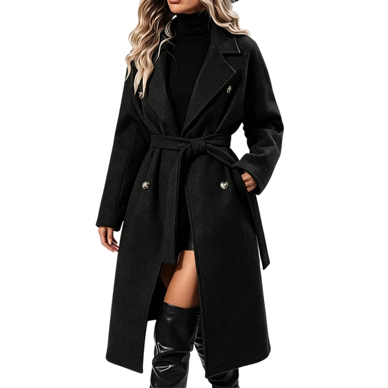 Trench coat ajusté à ceinture
