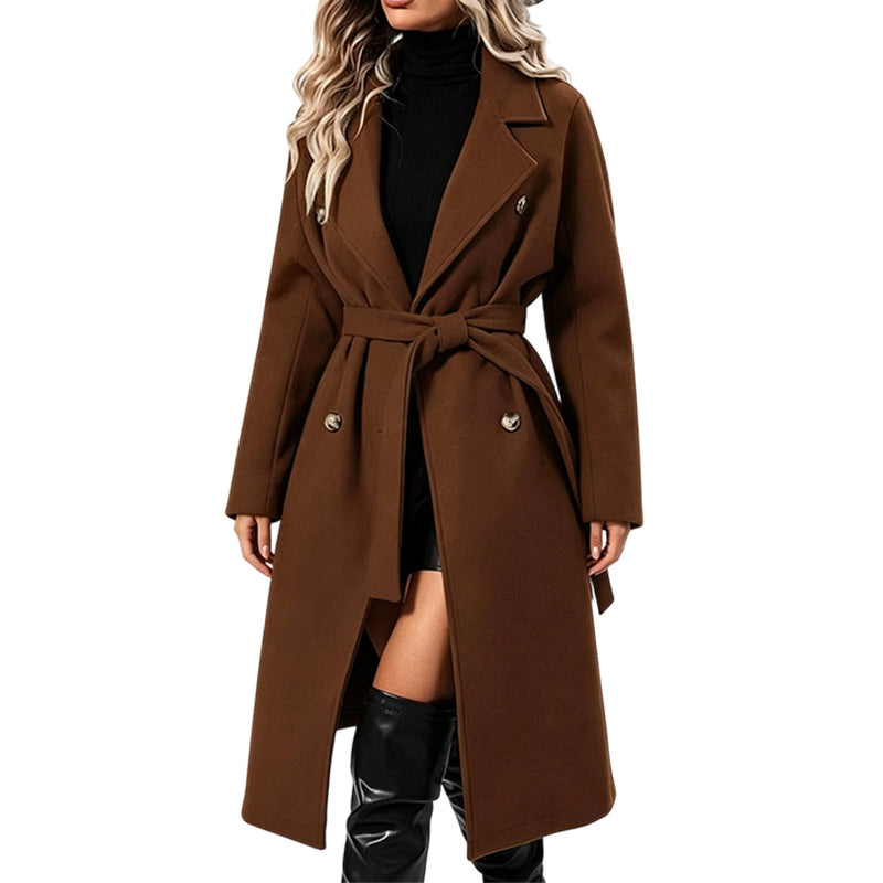 Trench coat ajusté à ceinture