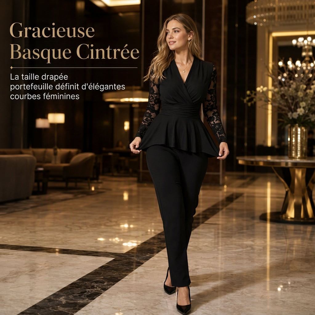 Ensemble pantalon deux pièces chic pour femme