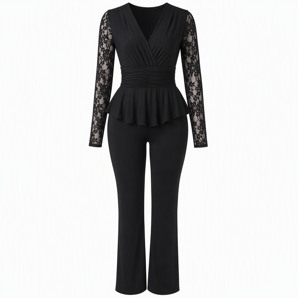 Ensemble pantalon deux pièces chic pour femme