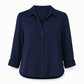 Blouse femme élégante et décontractée à manches longues et boutonnage