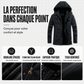 Veste utilitaire à capuche et doublure pelucheuse pour homme