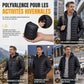 Manteau d'hiver court décontracté en coton matelassé à capuche et léger pour homme, grande taille