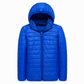 Manteau d'hiver court décontracté en coton matelassé à capuche et léger pour homme, grande taille