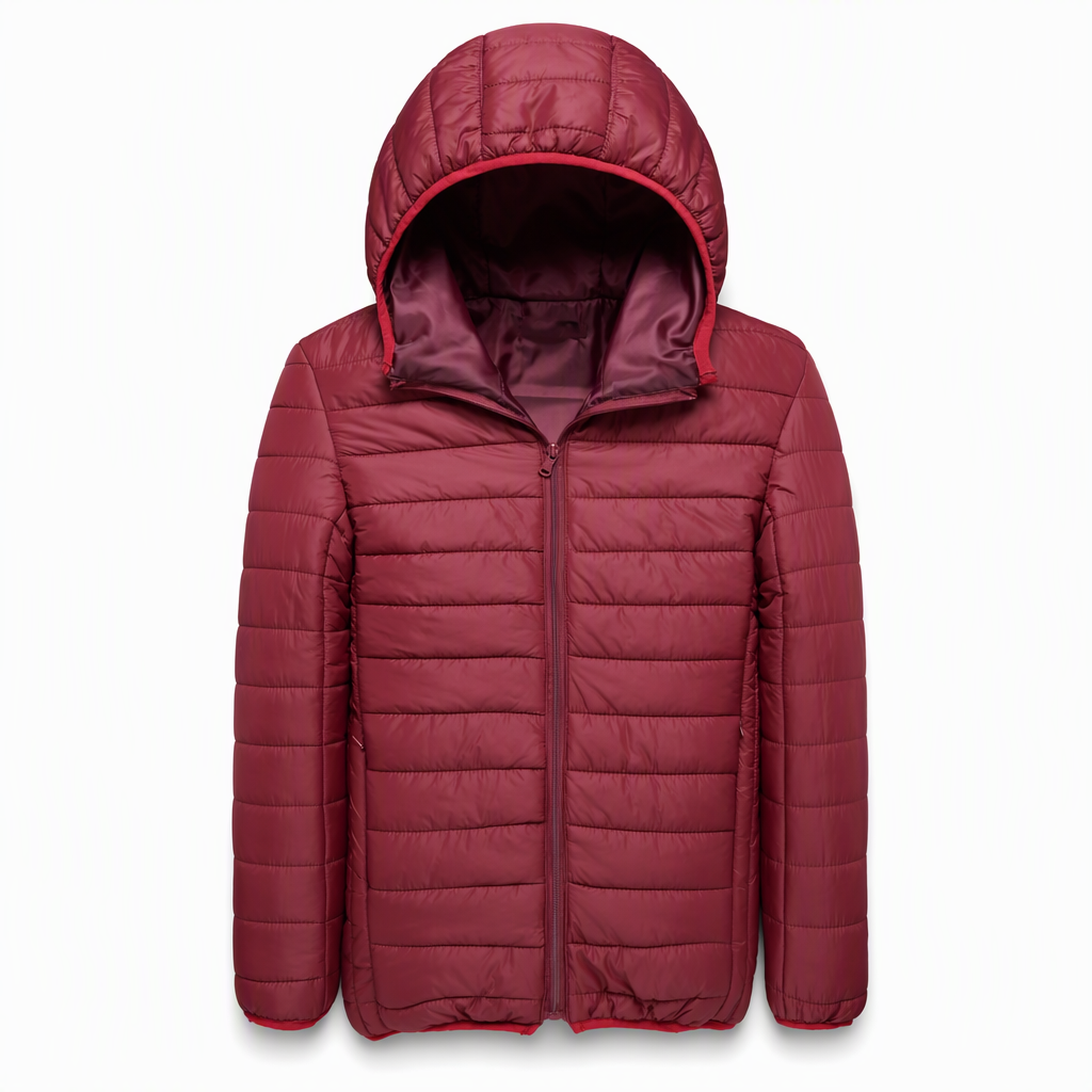 Manteau d'hiver court décontracté en coton matelassé à capuche et léger pour homme, grande taille
