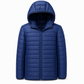 Manteau d'hiver court décontracté en coton matelassé à capuche et léger pour homme, grande taille
