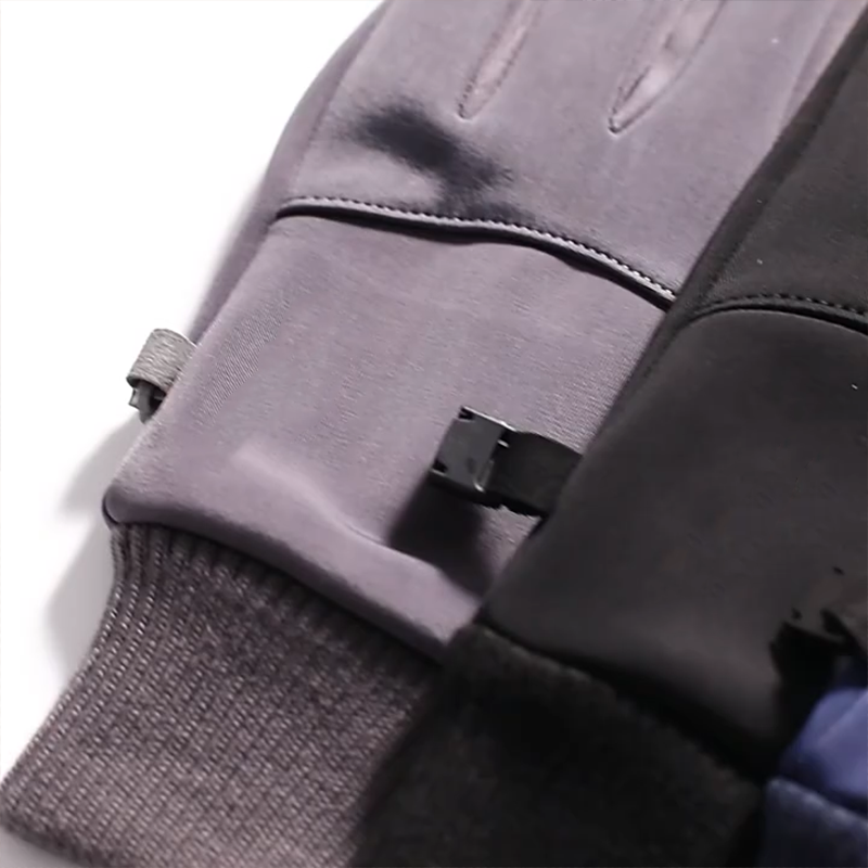 Gants doublés chauds et coupe-vent pour homme, avec bouts des doigts compatibles avec écran tactile