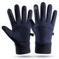 Gants doublés chauds et coupe-vent pour homme, avec bouts des doigts compatibles avec écran tactile