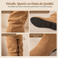 Bottes mi-mollet décontractées à lacets pour femmes