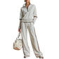 Ensemble de survêtement à demi-zip pour femme