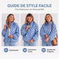 Veste décontractée à pois avec fermeture éclair pour femme