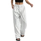 Pantalon femme taille haute jambe droite