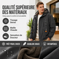 Parka à capuche pour homme, doublure en peluche