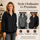 Sweat à col demi-zèbre pour femme à imprimé léopard