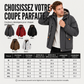 Parka à capuche pour homme, doublure en peluche