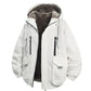 Parka à capuche pour homme, doublure en peluche