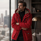 Parka à capuche pour homme, doublure en peluche