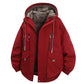 Parka à capuche pour homme, doublure en peluche