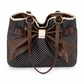 Sac à bandoulière sous le bras pour femmes à grands motifs à pois, avec nœud en dentelle, sac de travail élégant et polyvalent