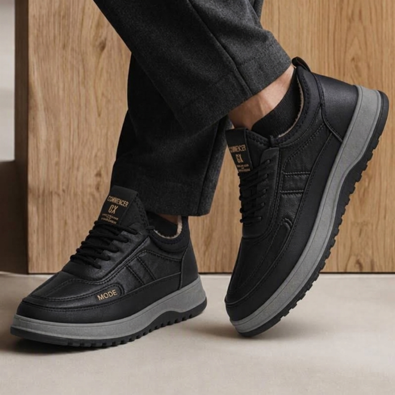 Chaussures pour homme à doublure chaude antidérapantes
