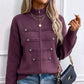 Veste en maille décontractée à double fermeture éclair pour femme