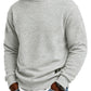 Homme Manches Longues Sweat-shirt Jacquard Col Rond Coupe Ample Épaissi Haut Automne Hiver Grande Taille