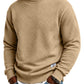 Homme Manches Longues Sweat-shirt Jacquard Col Rond Coupe Ample Épaissi Haut Automne Hiver Grande Taille