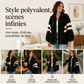 Veste Femme Oversize en Fausse Fourrure Mouton avec Fermeture à Glissière
