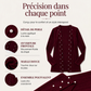Cardigan en tricot pour femme orné de pertes