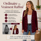 Cardigan en tricot pour femme orné de pertes