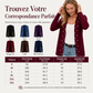 Cardigan en tricot pour femme orné de pertes