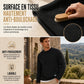 Homme Manches Longues Sweat-shirt Jacquard Col Rond Coupe Ample Épaissi Haut Automne Hiver Grande Taille