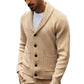 Cardigan pullover décontracté à col châle pour homme