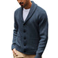 Cardigan pullover décontracté à col châle pour homme