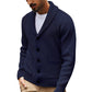 Cardigan pullover décontracté à col châle pour homme