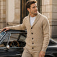 Cardigan pullover décontracté à col châle pour homme