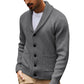 Cardigan pullover décontracté à col châle pour homme