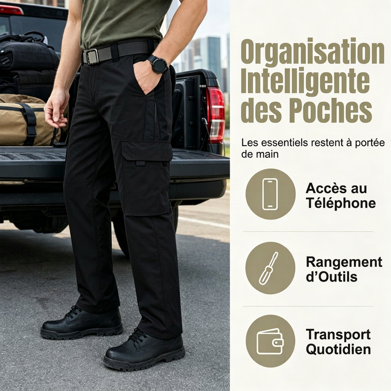 Pantalon cargo multi-poches outdoor pour homme