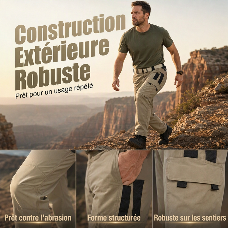 Pantalon cargo multi-poches outdoor pour homme