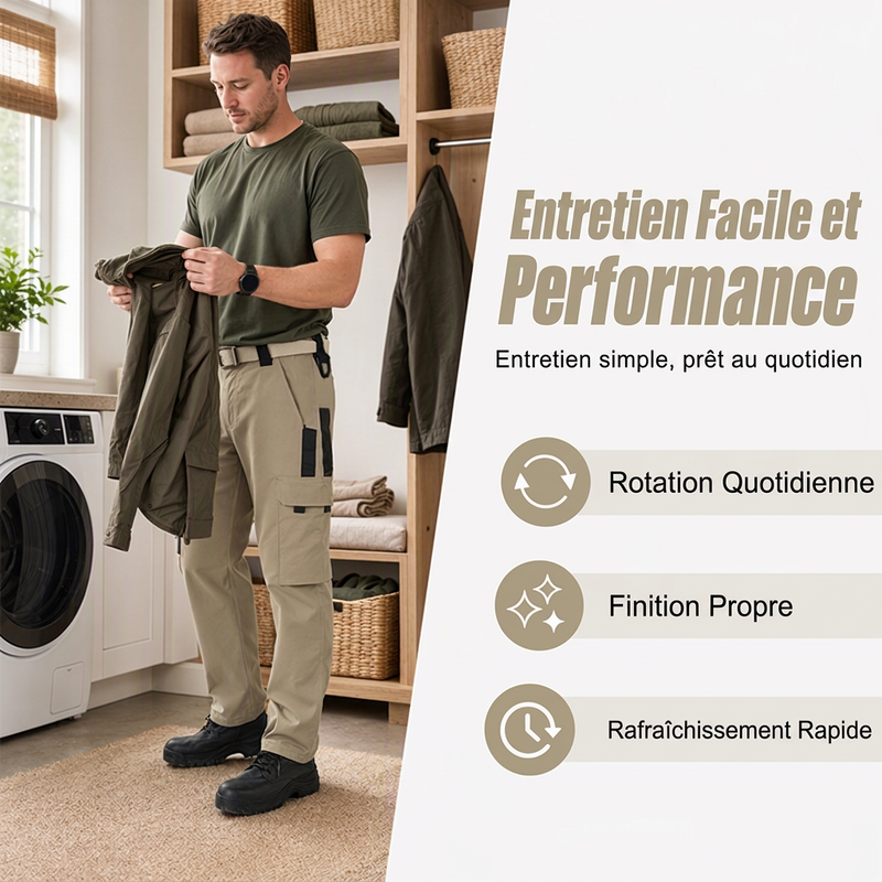 Pantalon cargo multi-poches outdoor pour homme