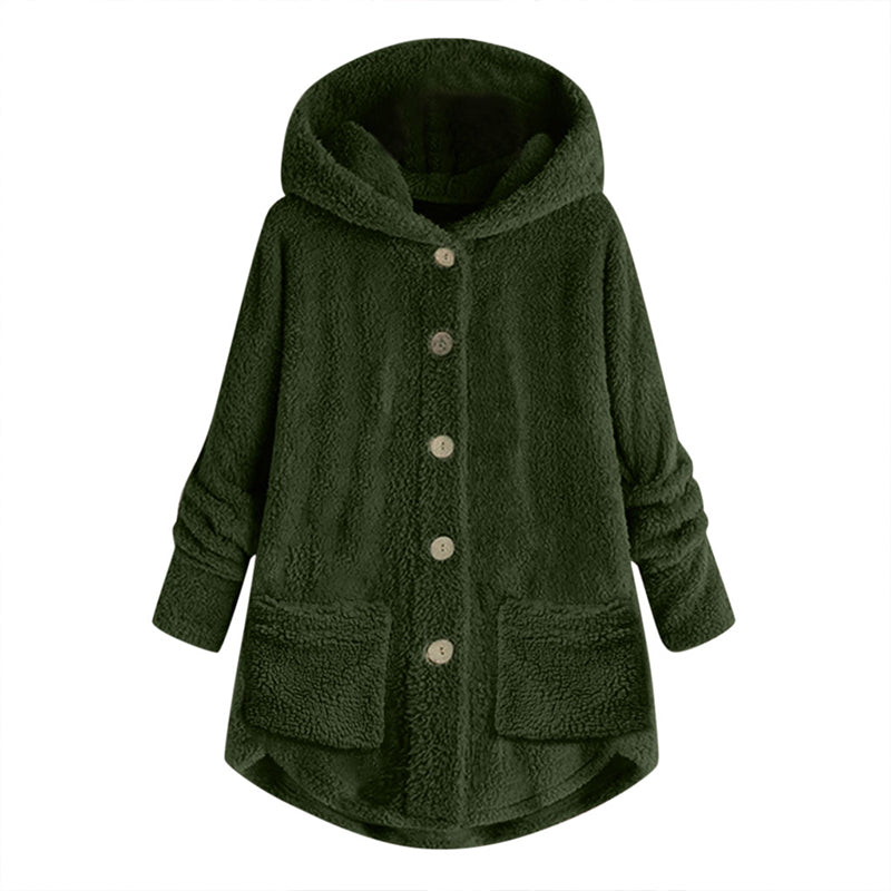 Veste d'hiver chaude à capuche pour femme