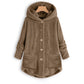 Veste d'hiver chaude à capuche pour femme