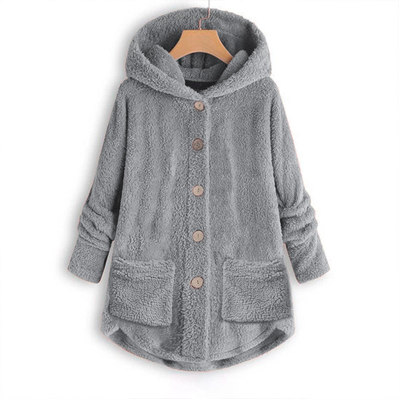 Veste d'hiver chaude à capuche pour femme