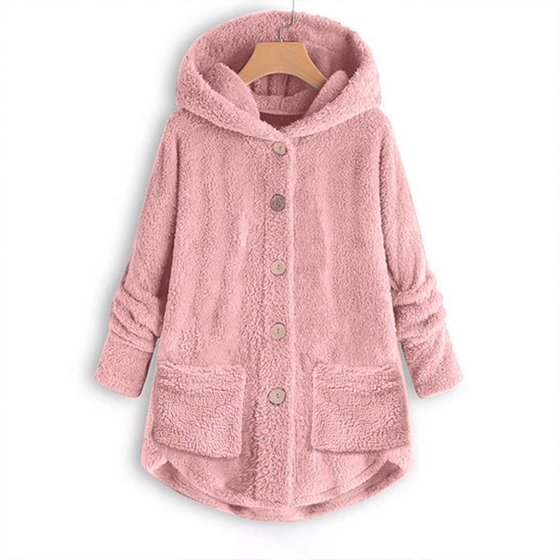 Veste d'hiver chaude à capuche pour femme