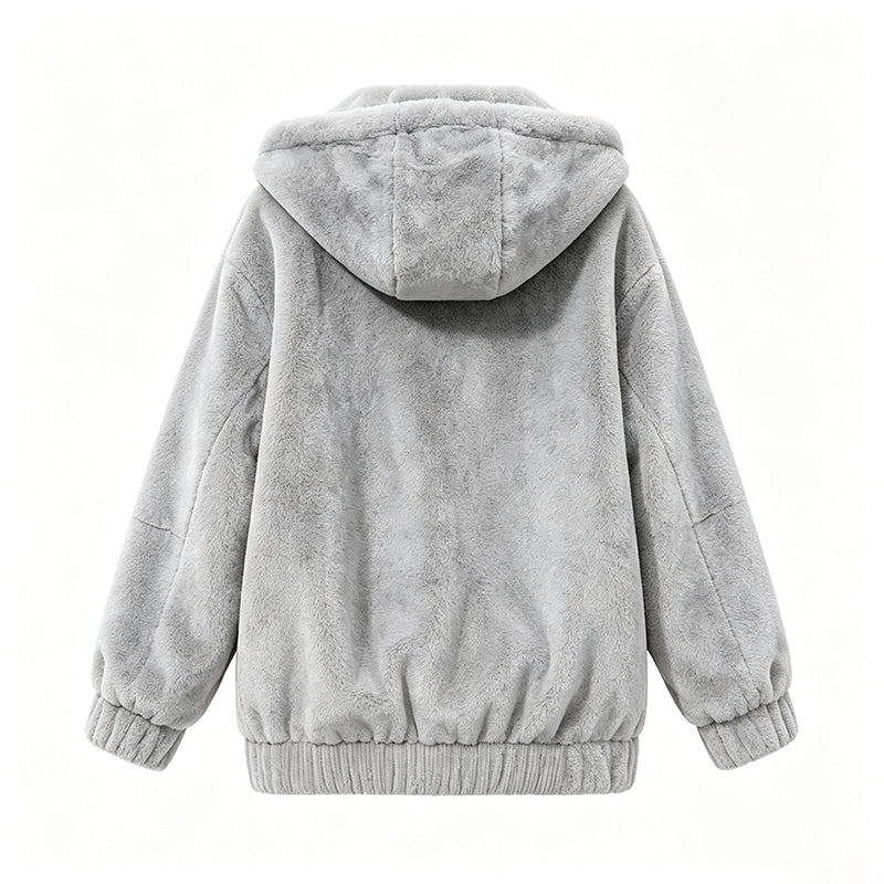 Veste à capuche douce d'hiver pour femmes