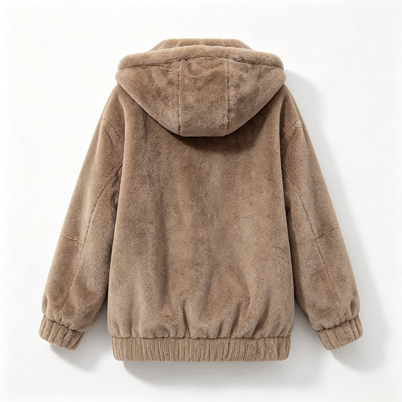 Veste à capuche douce d'hiver pour femmes