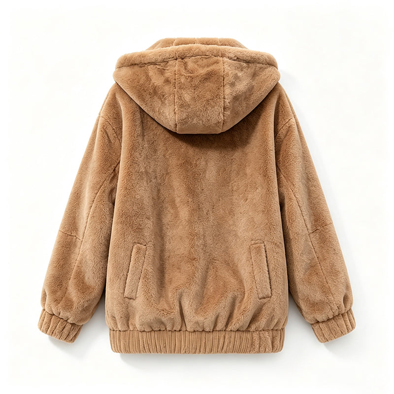 Veste à capuche douce d'hiver pour femmes