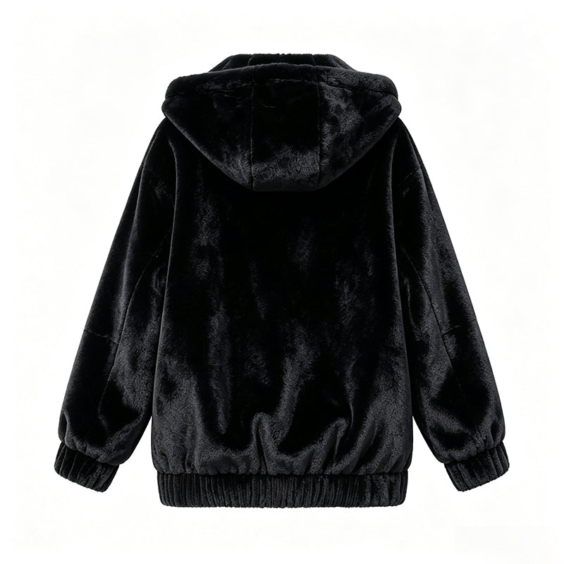 Veste à capuche douce d'hiver pour femmes