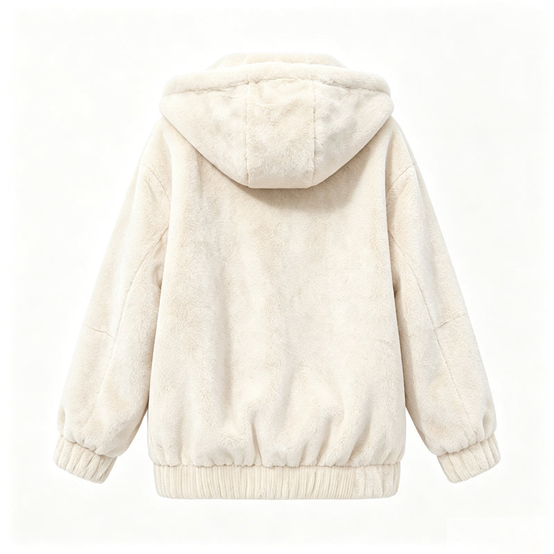 Veste à capuche douce d'hiver pour femmes