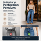 Jeans décontractés extensibles à taille haute pour femmes